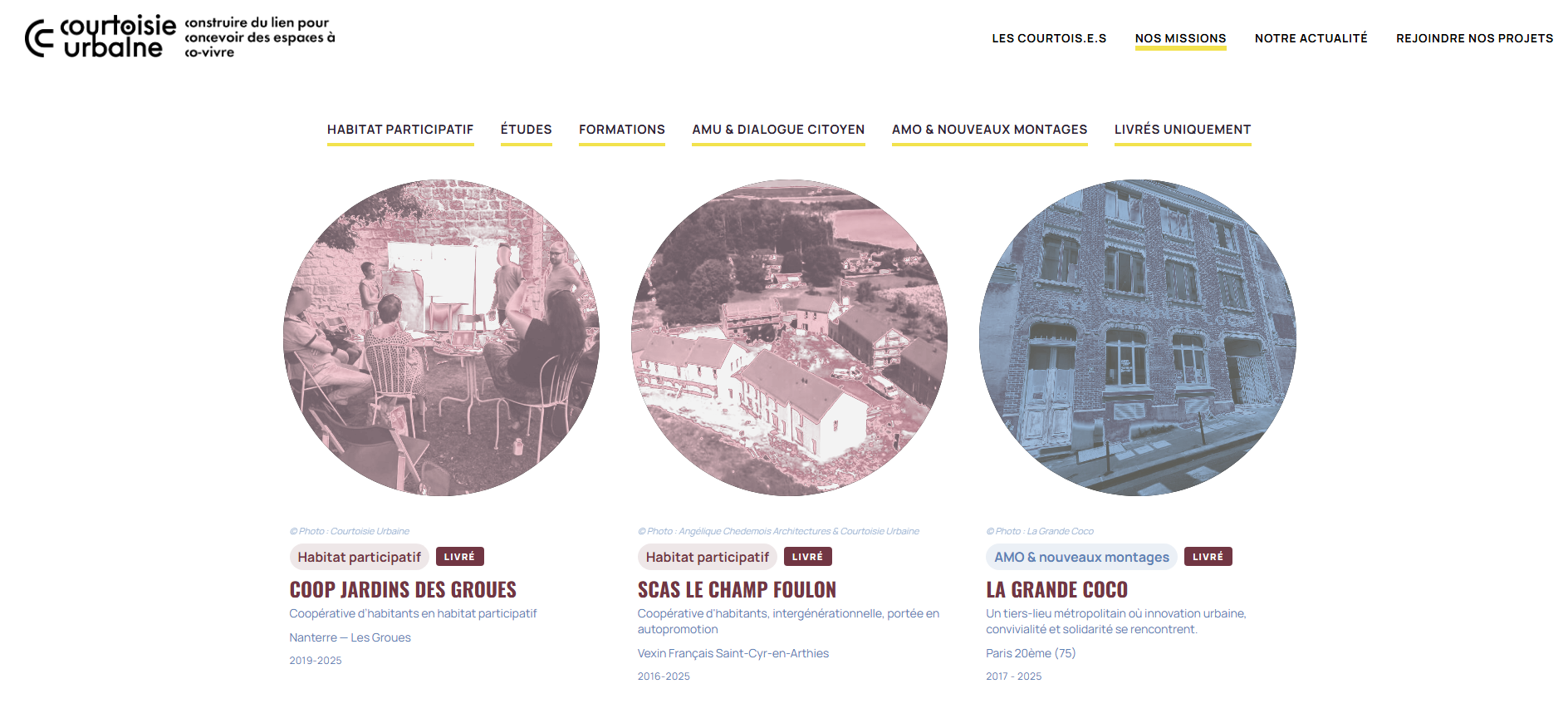 Site vitrine Courtoisie Urbaine — refonte WordPress, en ligne depuis juin 2026