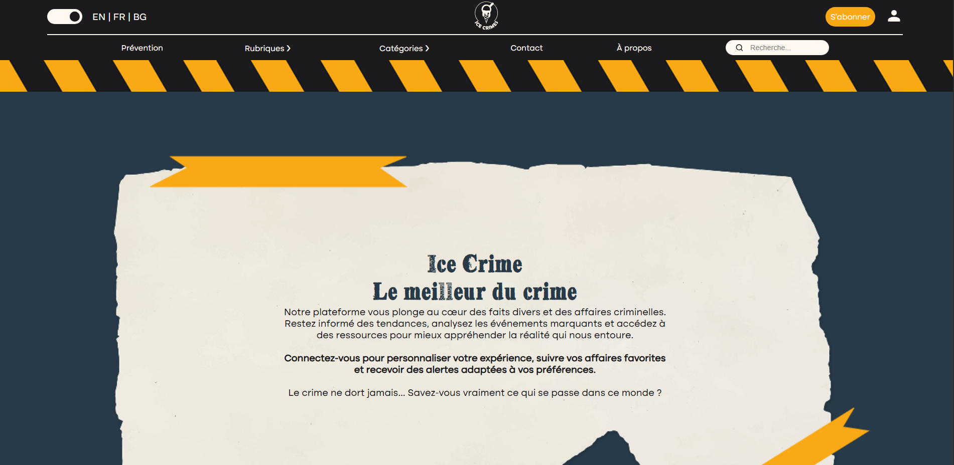 Capture d'écran du site web international IOBC 2025 - Projet collaboratif avec étudiants étrangers