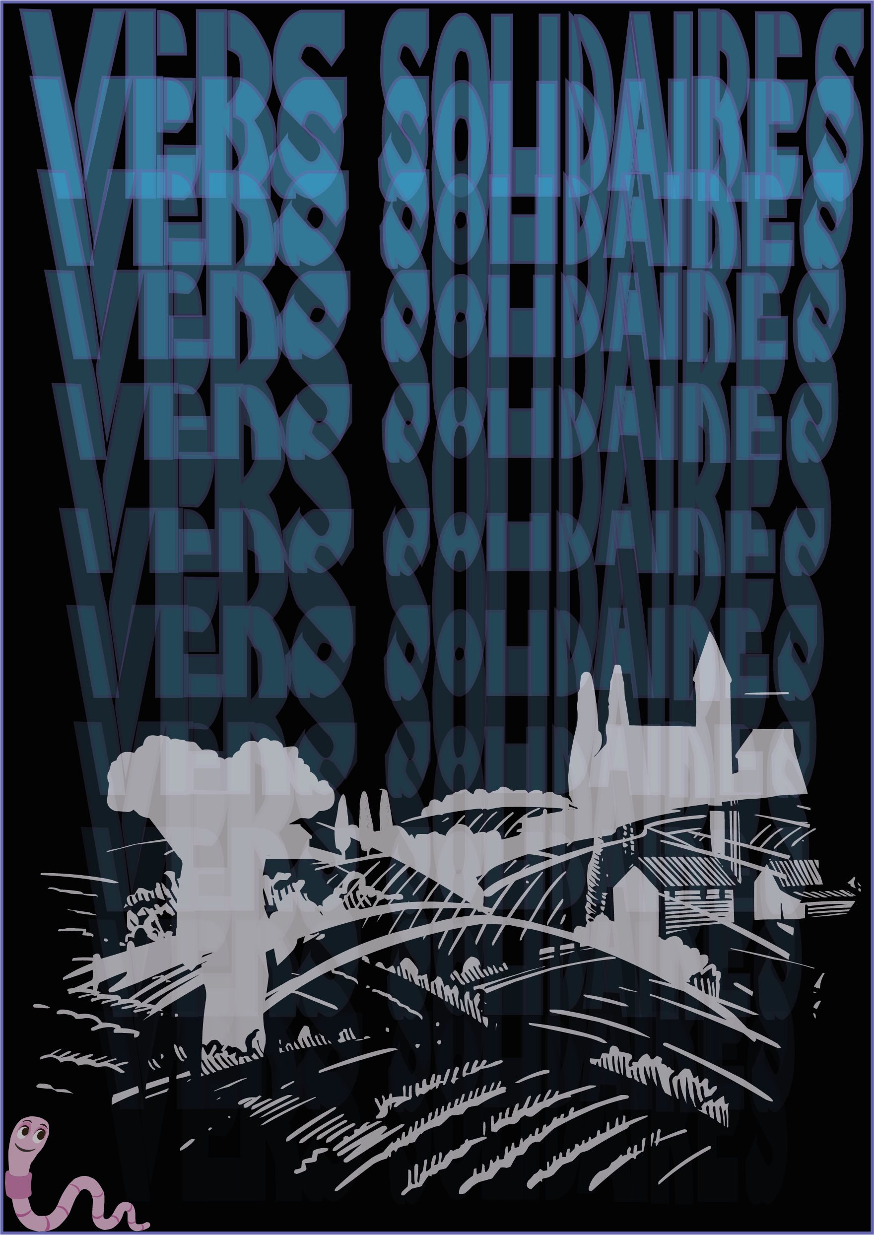 Affiche événementielle pour festival solidaire - Design graphique et choix des couleurs